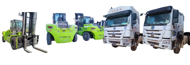 Gemini Group Services fleet of trucks and forklifts